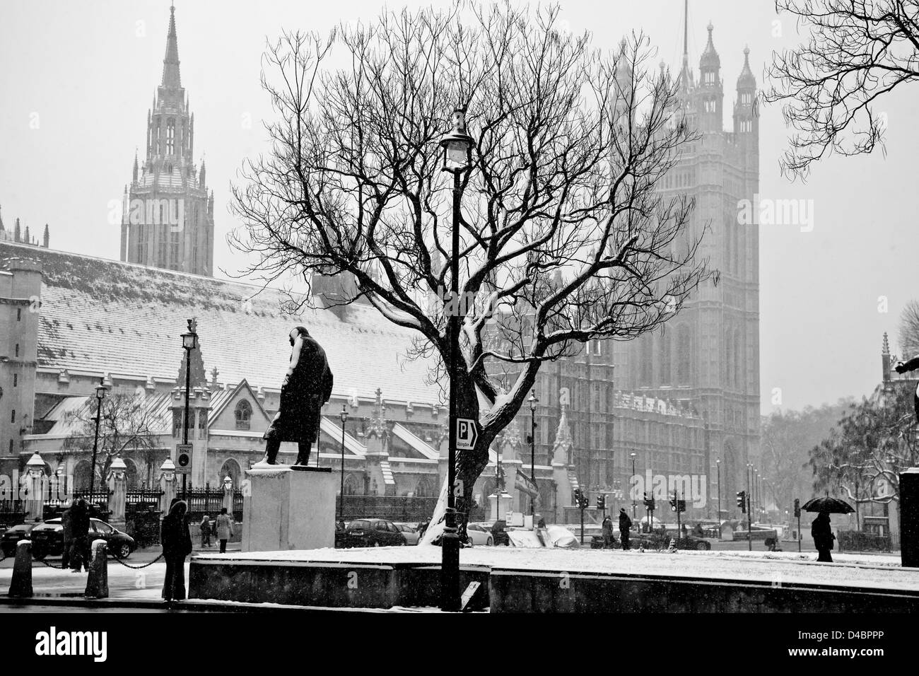 Londres en hiver Banque D'Images