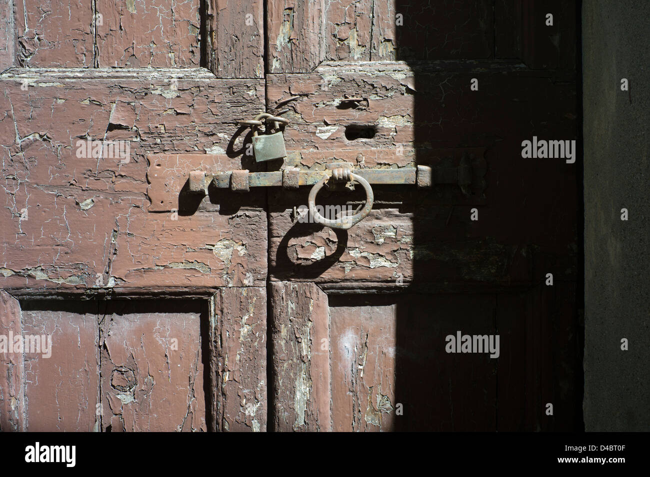 Les lacs italiens, Careno, Lac de Côme, Italie 2010. Ancienne maison de village détails dans Maternitépas, Lac de Côme, dans les lacs italiens. Banque D'Images