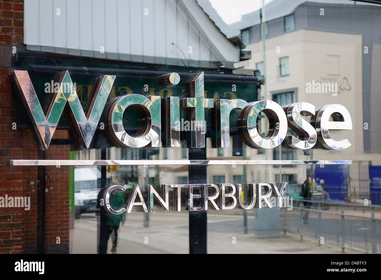 Supermarché Waitrose Canterbury Kent England Banque D'Images