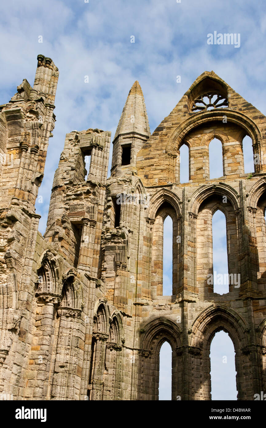 Whitby abbey ruins Banque D'Images