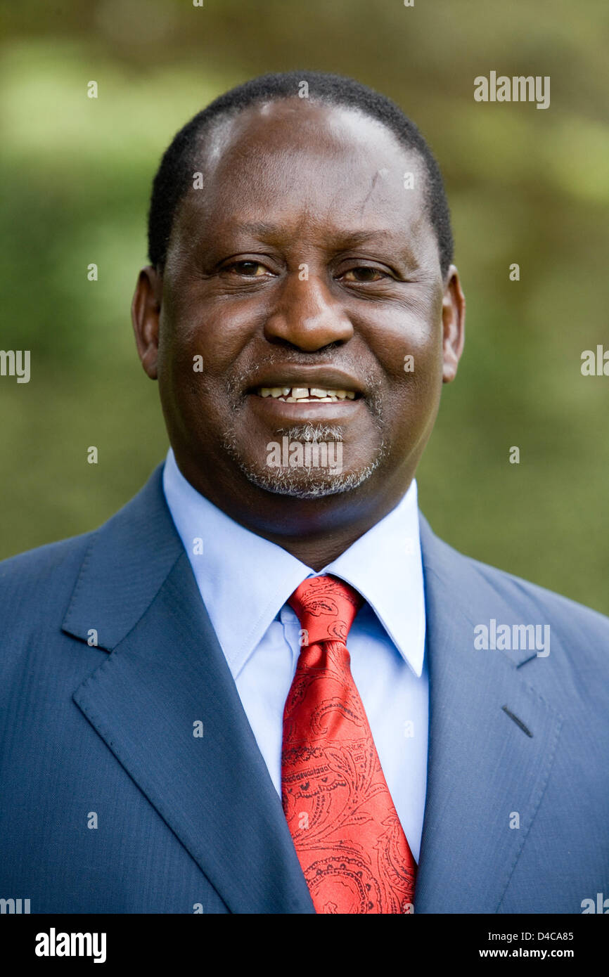 Raila Odinga pose à Nairobi, Kenya, octobre 2007. Odinga fait campagne pour courir pour le président du Kenya en décembre 2007 élections le Mouvement démocratique orange (ODM) ticket contre titulaire de Kibaki. Photo : Gerd Uwe Hauth Banque D'Images