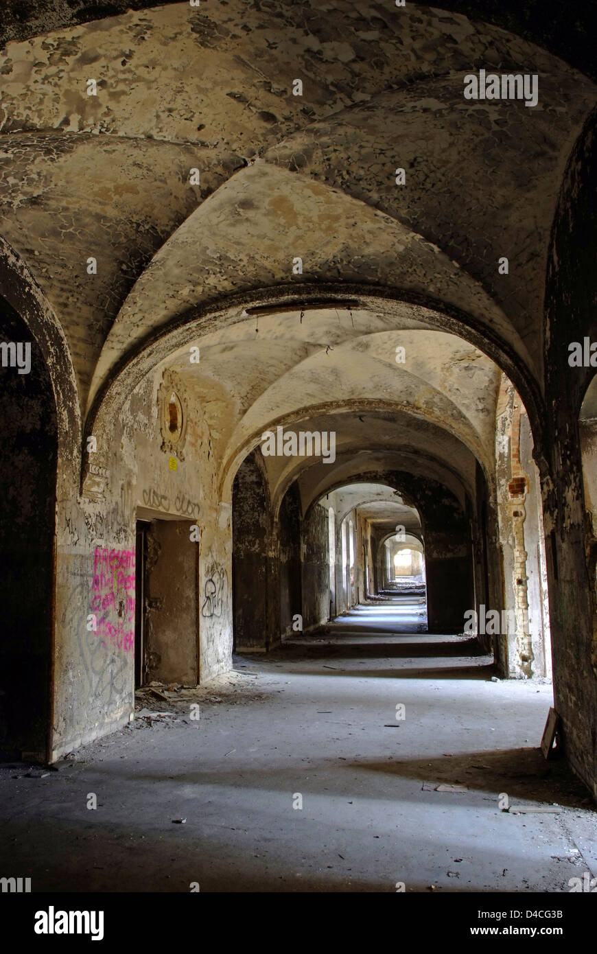 Bâtiment délabré Banque D'Images