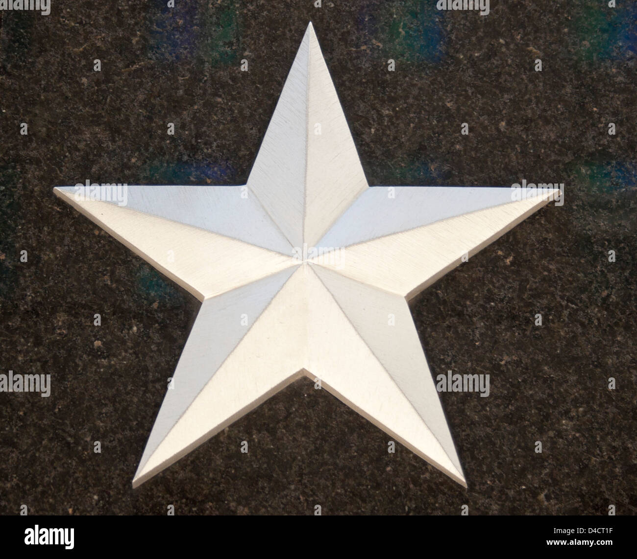 L'Étoile du Texas, trouvés sur le côté d'un immeuble au centre-ville de Houston, Texas Banque D'Images