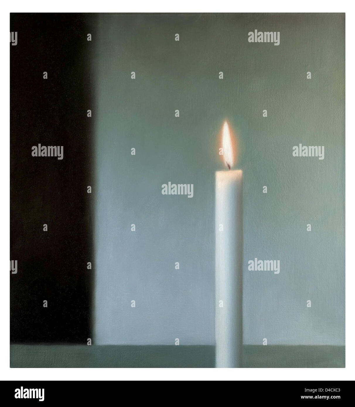 Document non daté l'encanteur britannique publié par Sotheby's le 27 février 2008 montre l'œuvre "Kerze" (chandelle) par Gerhart Richter. La mise aux enchères des 'Candle' surmonté la vente record pour un travail de Richter que le marteau est tombé à 7,9 millions de livres sterling (10,5 millions d'euros), Sotheby's a annoncé le 27 février 2008. Onze soumissionnaires se sont affrontés pour la conduite de l'oeuvre le prix le thre Banque D'Images