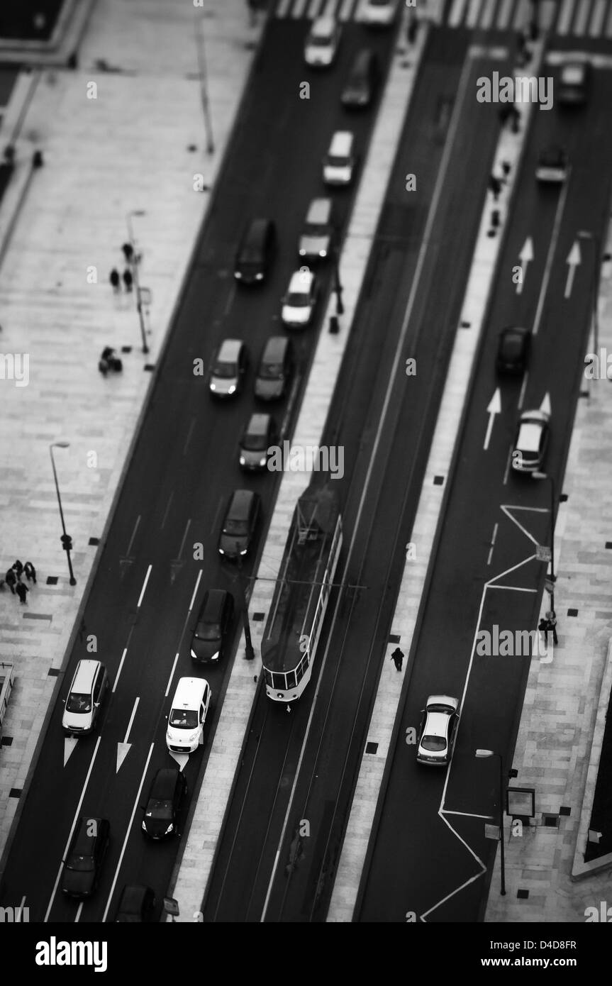 Milan, de la vue sur la rue Banque D'Images