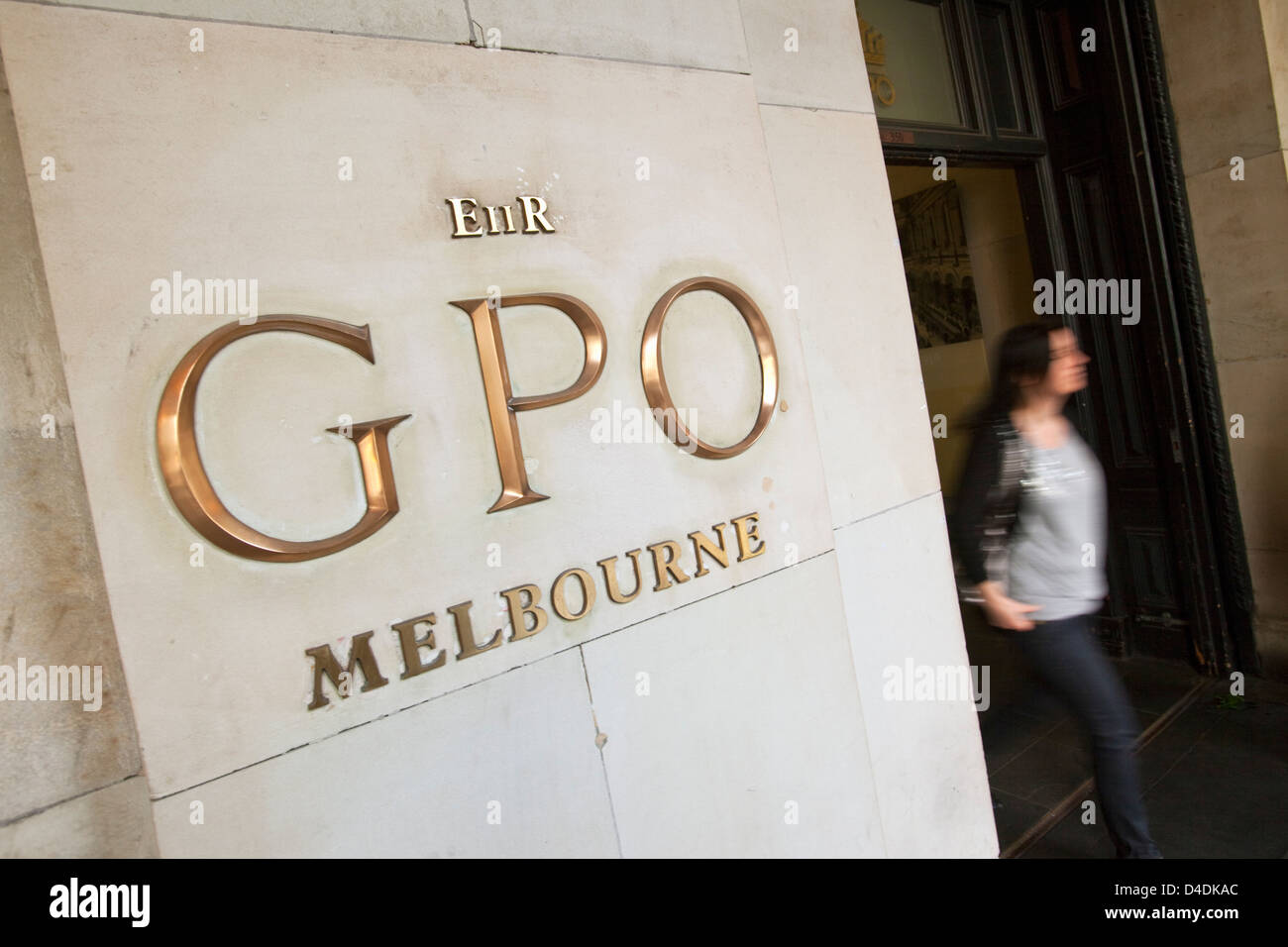 Le GPO Melbourne - anciennement le Bureau de Poste Général et maintenant en gamme shopping mall. Melbourne, Victoria, Australie Banque D'Images