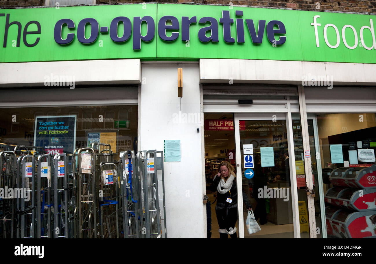 Co-Operative supermarché d'alimentation à Londres Banque D'Images