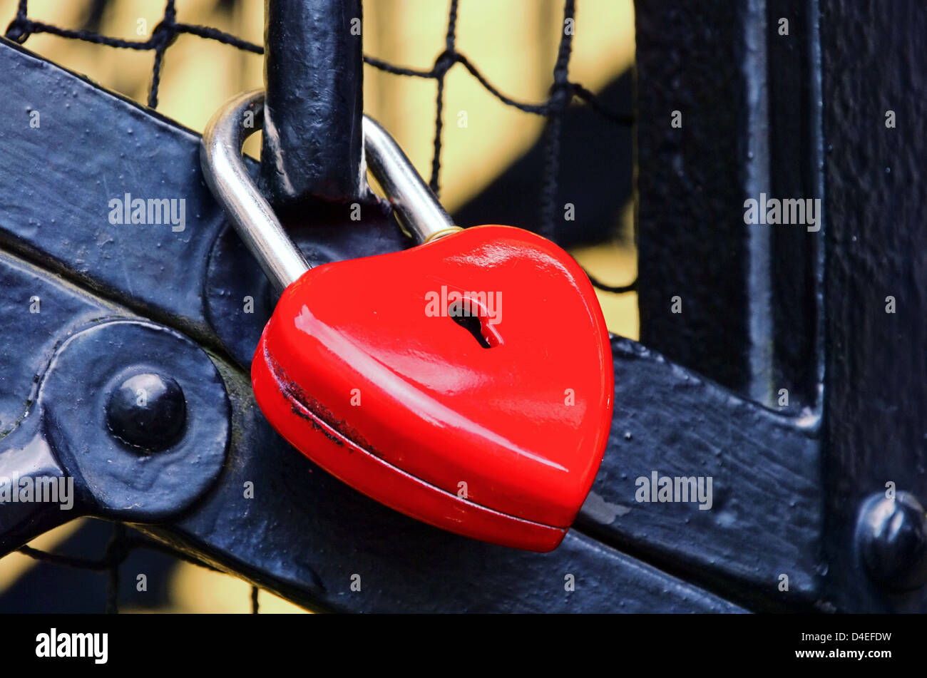 Schloss als Herz coeur cadenas - 02 Banque D'Images