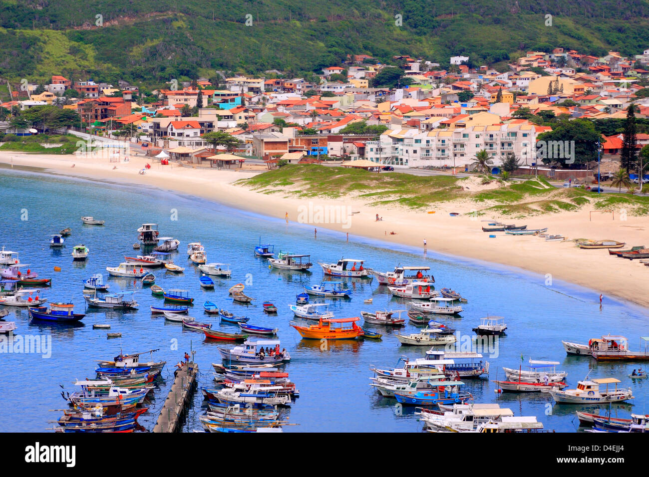 Arraial do Cabo ville et plage. L'état de Rio de Janeiro, Brésil Banque D'Images