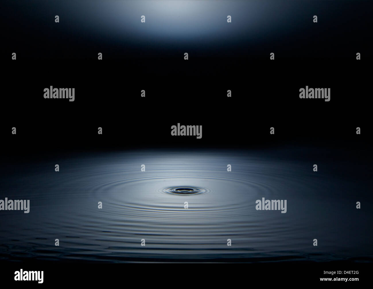 Les ondes à la surface de l'eau encore Banque D'Images