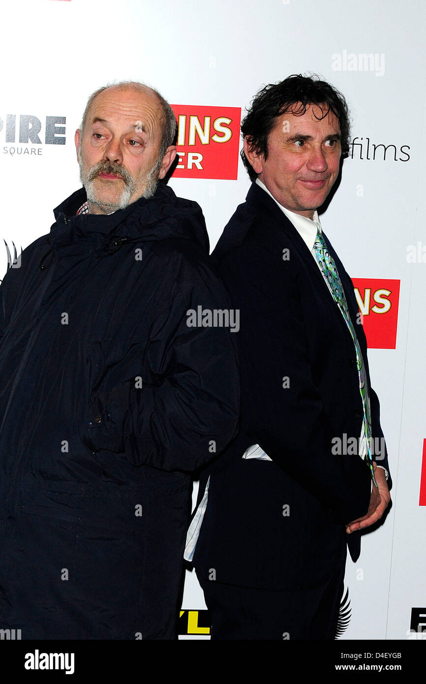 Londres, Royaume-Uni. 12 mars 2013. Keith Allen ; Phil Daniels assiste à la projection de gala de Londres de vinyl à l'Empire Leicester Square de Londres. Credit : Maurice Clements / Alamy Live News Banque D'Images