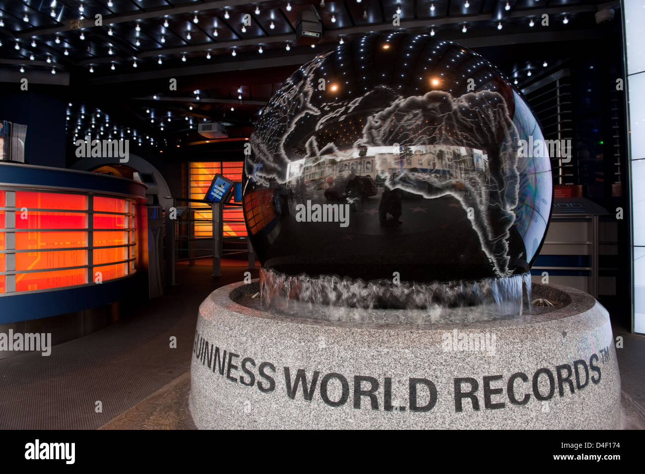 Los Angeles, USA, hall d'entrée de l'Hollywood Guinness World Records Museum de Banque D'Images