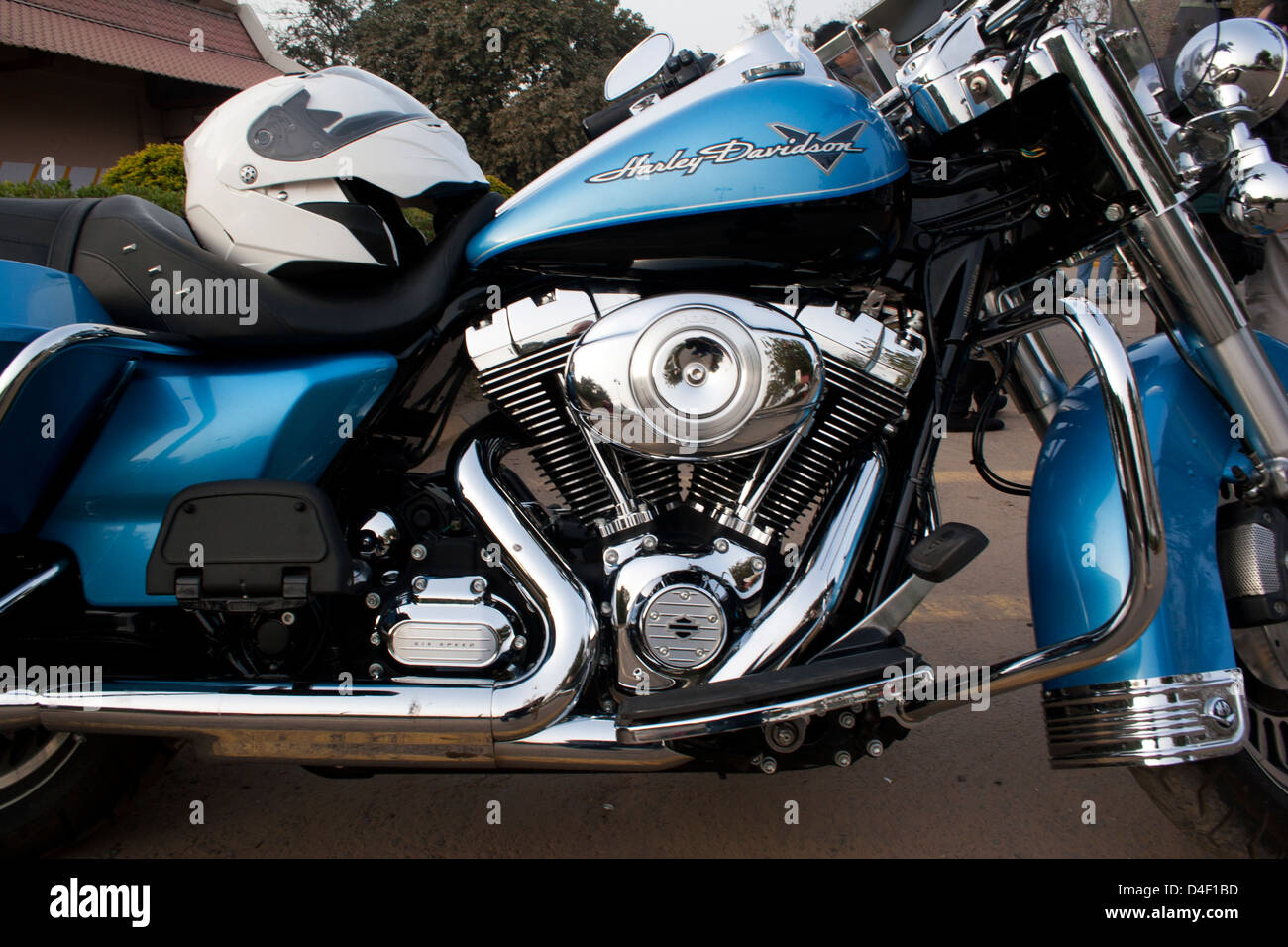 Moto Harley Davidson. Photographié en Inde Banque D'Images