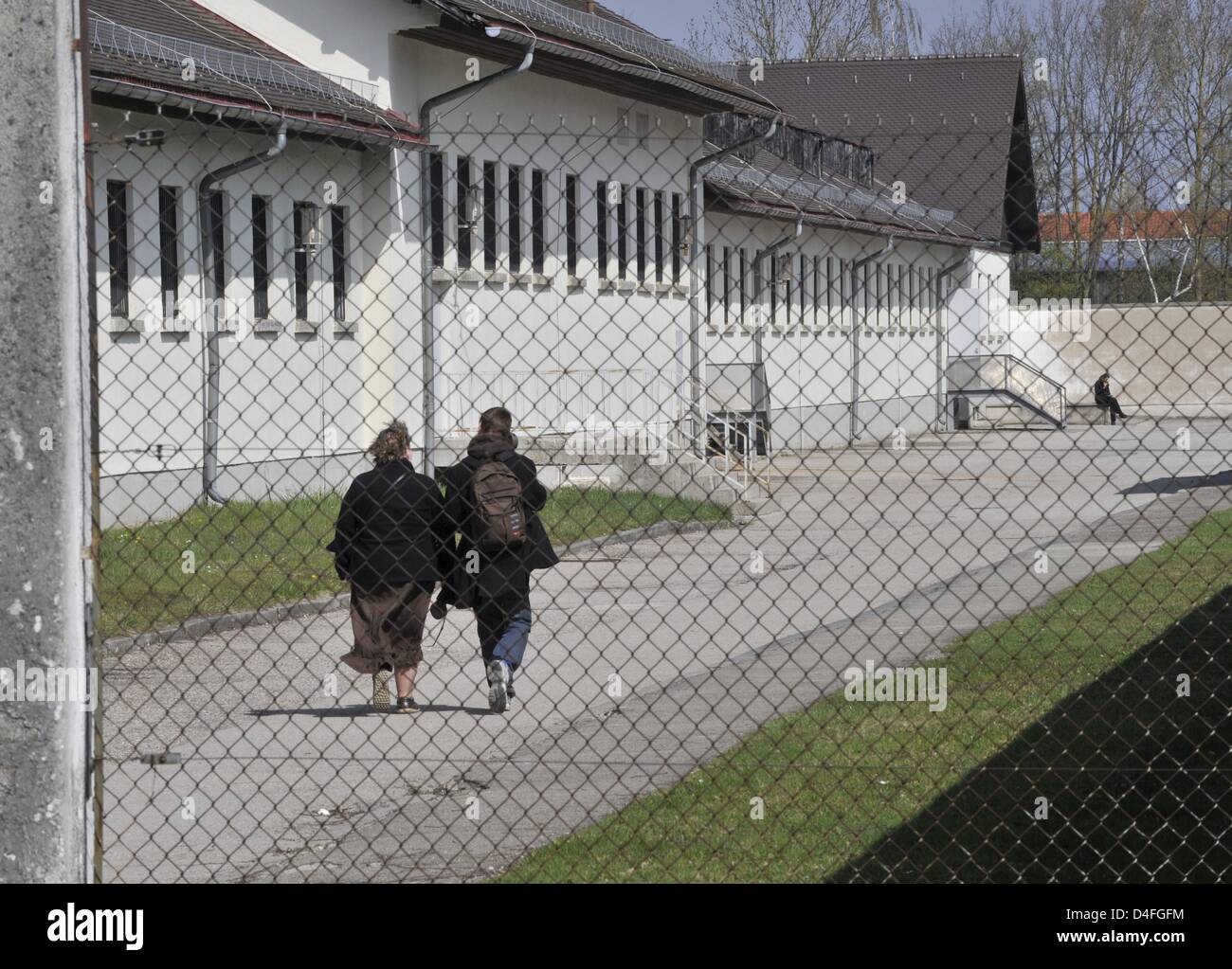 Impression de l'ancien camp de concentration de Dachau, Allemagne, 18 avril 2008. CC Dachau a été l'un des premiers installés CCs par les Nazis quelques jours après la prise d'Hitler le 22 mars 1933. Photo : Peter Kneffel Banque D'Images