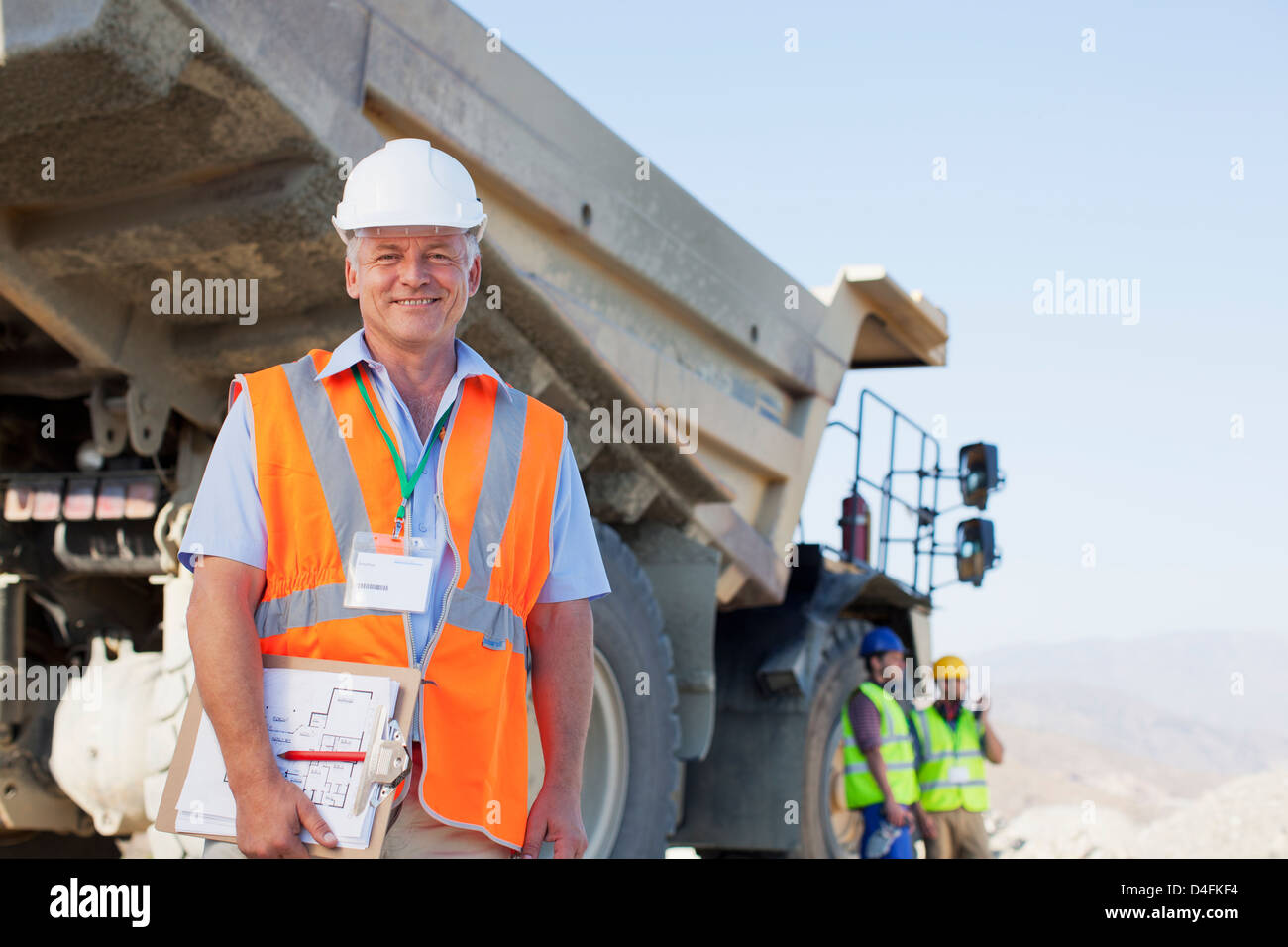 Portrait par camion sur place Banque D'Images
