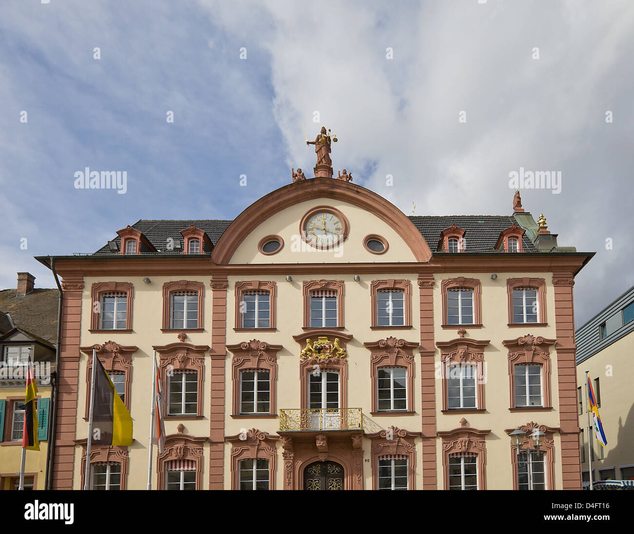 L'ancien hôtel de ville (vers 1741), la ville d'Offenburg Baden-Wurttemberg, Allemagne Banque D'Images