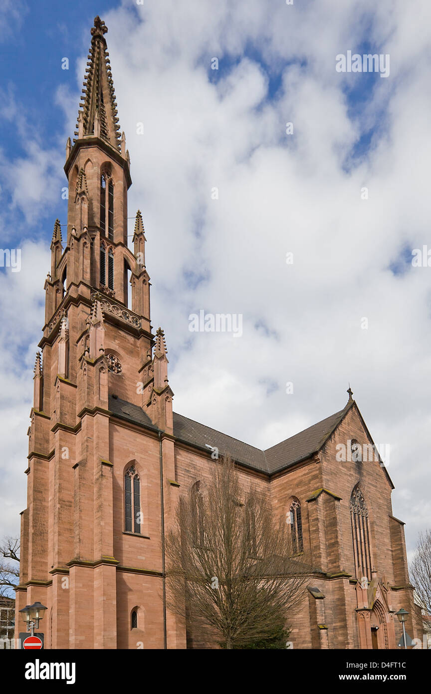 Église évangélique (1864) à Offenburg, Allemagne Banque D'Images