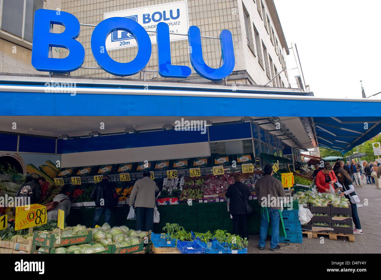 Berlin, Allemagne, une succursale de la chaîne alimentaire BOLU Banque D'Images
