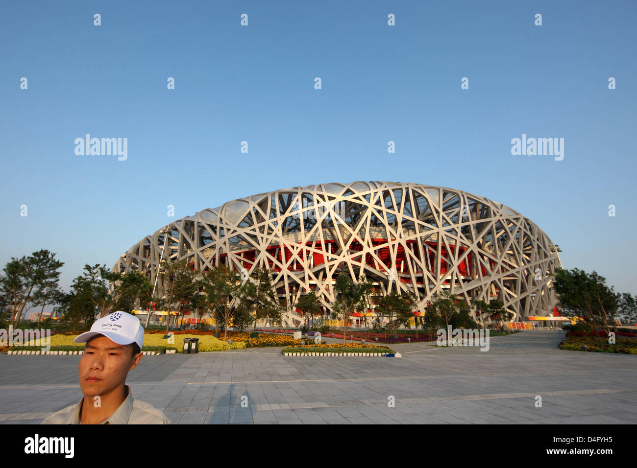 Vue sur le Nid d'oiseau, à l'accueil d'ouverture des Jeux Paralympiques de 2008 à Beijing le 06 septembre, à Beijing, Chine, 05 septembre 2008. Photo : Rolf Vennenbernd Banque D'Images