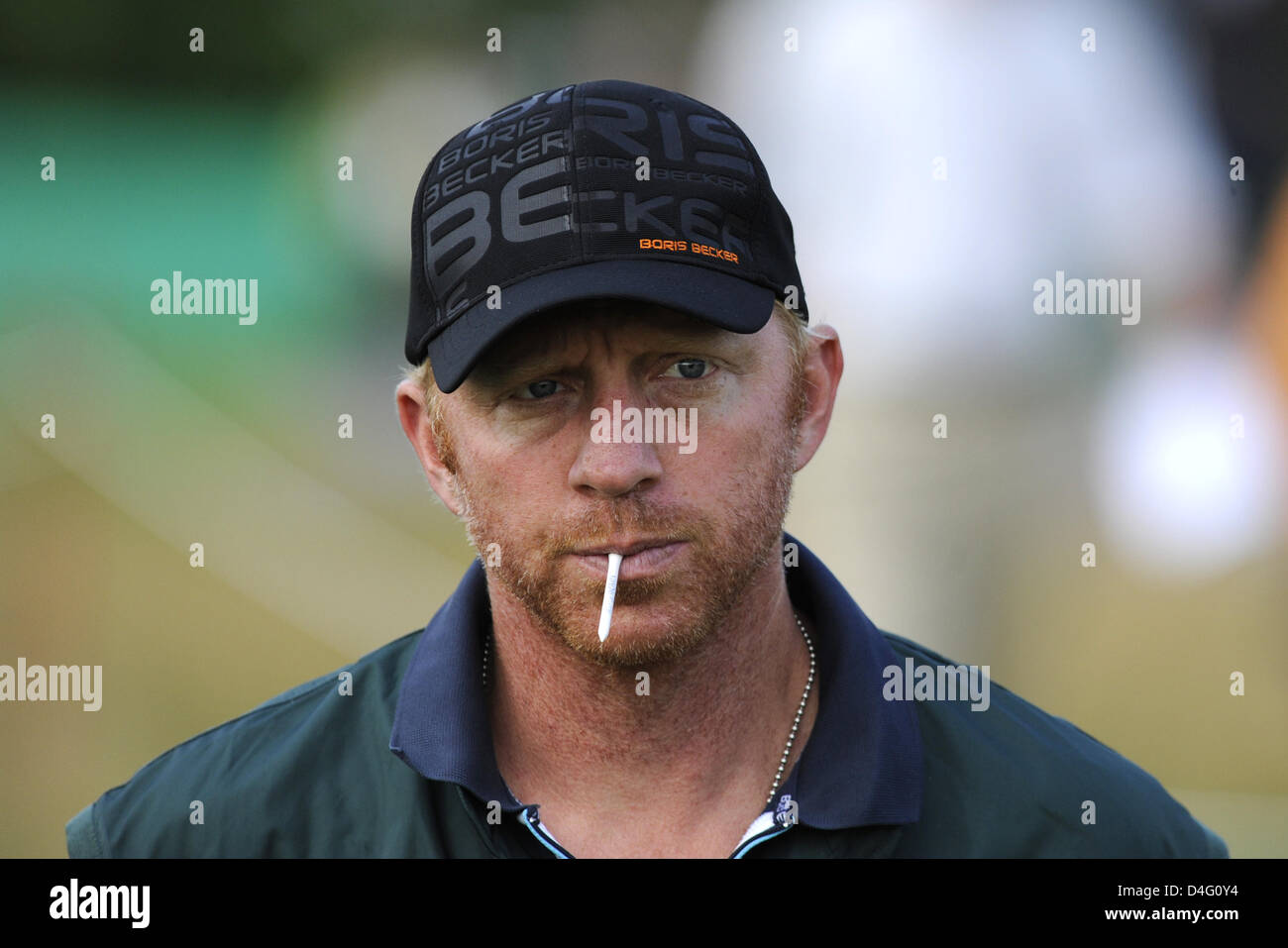 Ex-professionnel de tennis Boris Becker prend part à la Mercedes-Benz Championship Pro-Am au terrain de golf de 'Gut Laerchenhof' dans Cologne-Pulheim, Allemagne, 10 septembre 2008. Photo : Joerg Carstensen Banque D'Images