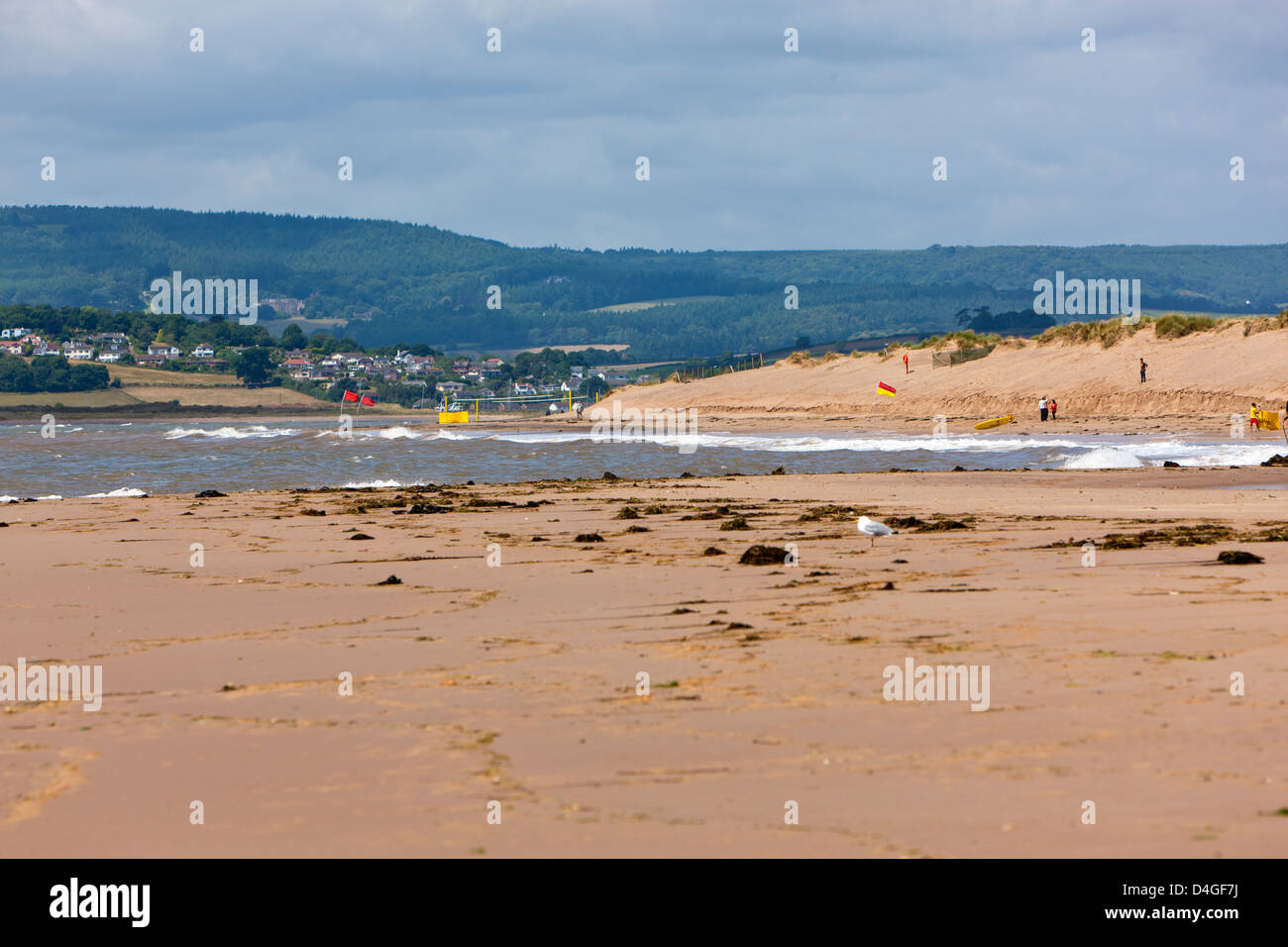 Plage d'Exmouth, Devon, Angleterre, Royaume-Uni, Europe Banque D'Images
