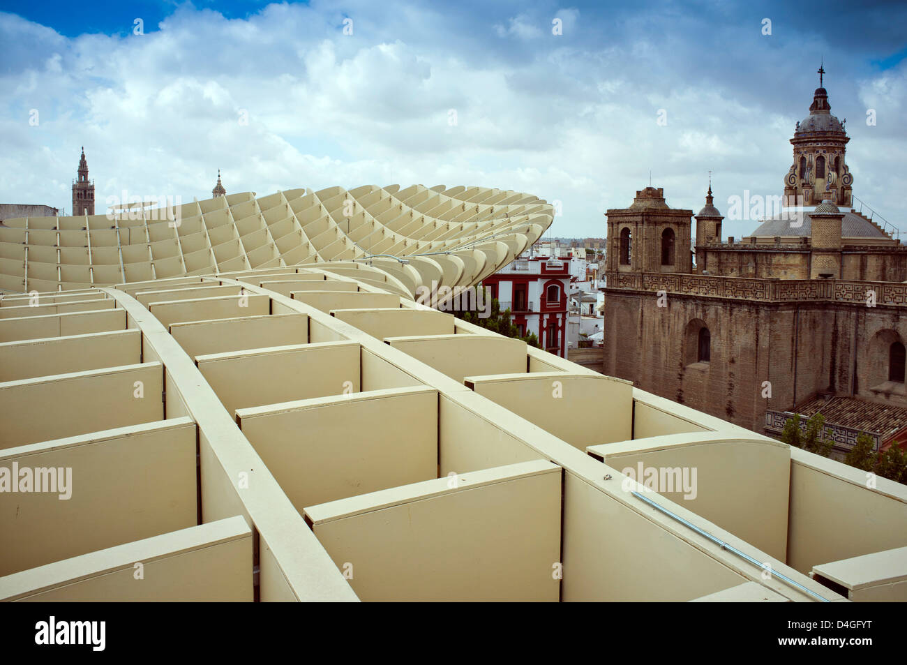 Séville, Espagne, le Metropol Parasol dans la Plaza de la Encarnation Banque D'Images