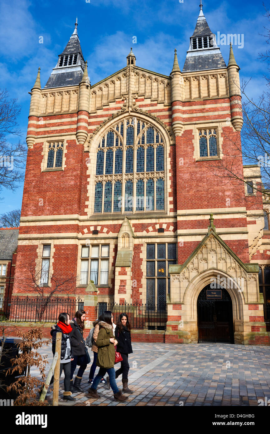 Le Grand Hall à l'Université de Leeds, West Yorkshire UK Banque D'Images