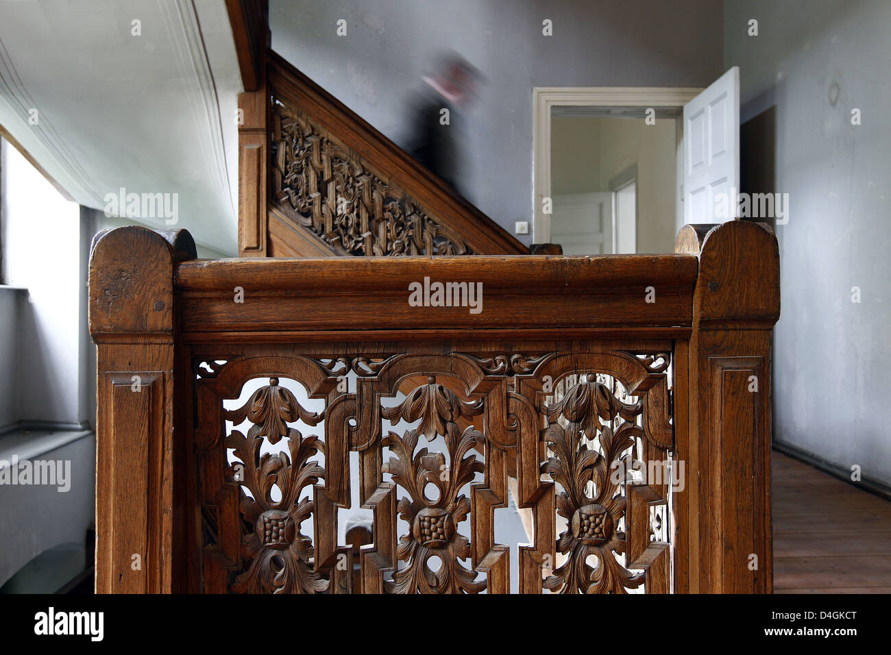 Berlin, Allemagne, l'escalier de la chambre en face Nicolaihaus dans Bruedertsrasse Banque D'Images