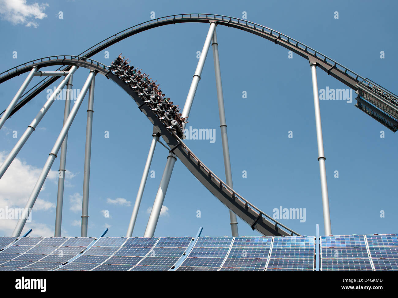 Rusr, l'Allemagne, la Silver Star à Europa Park Rust Banque D'Images