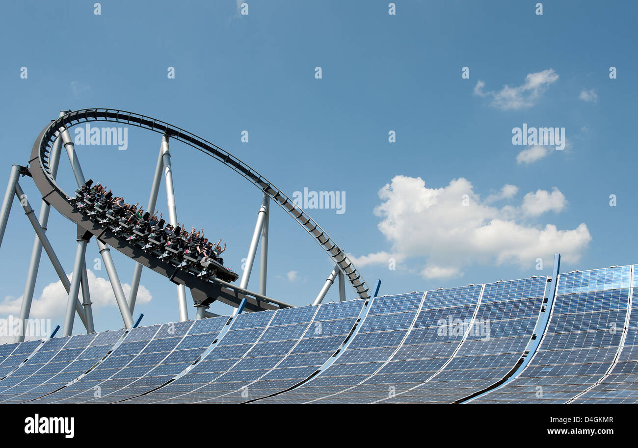 Rusr, l'Allemagne, la Silver Star à Europa Park Rust Banque D'Images
