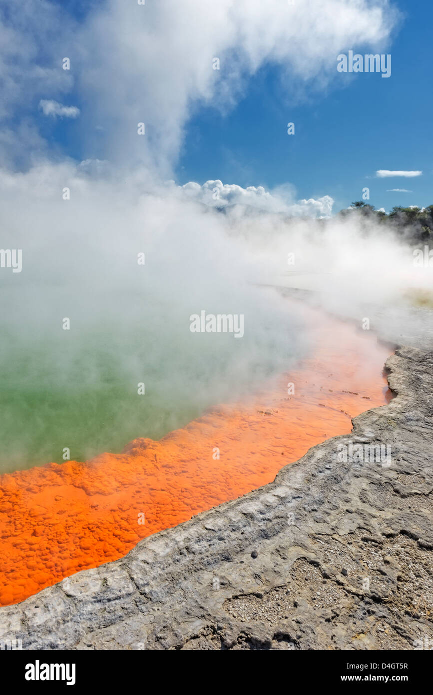 Champagne Pool, Waiotapu, Rotorua, île du Nord, Nouvelle-Zélande Banque D'Images