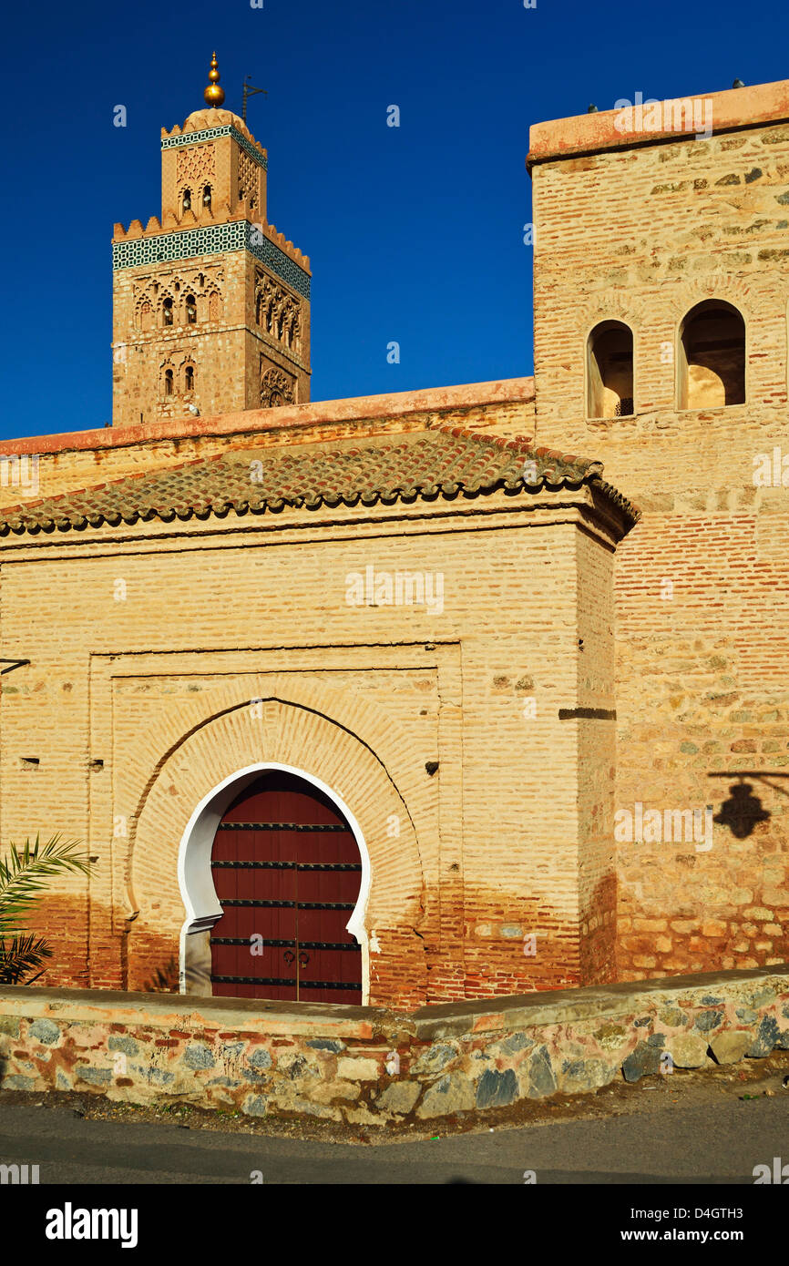 Mosquée de la koutoubia, Marrakech, Maroc, Afrique du Nord Banque D'Images