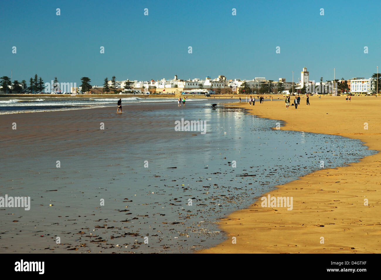 Voir d'Essaouira, Côte Atlantique, Maroc, Afrique du Nord Banque D'Images