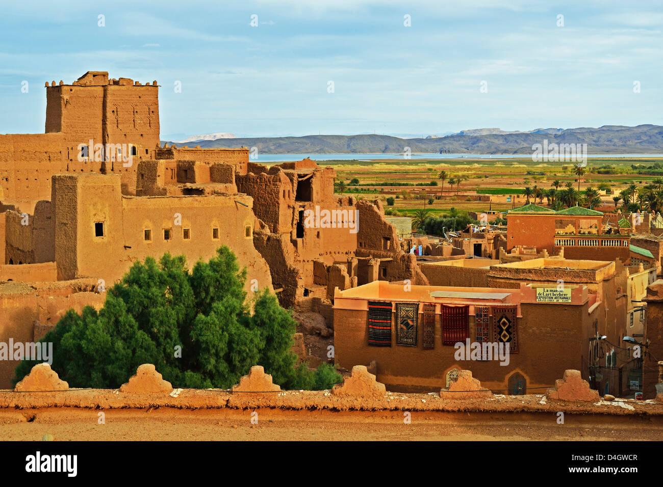 Kasbah de Taourirt, Ouarzazate, Maroc, Afrique du Nord Banque D'Images