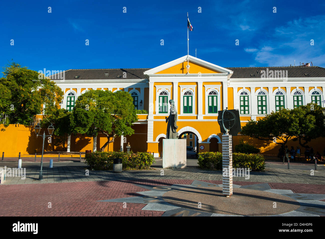 Fort Amsterdam à Willemstad, UNESCO World Heritage Site, Curaçao, Îles ABC, Netherlands Antilles, Caraïbes Banque D'Images