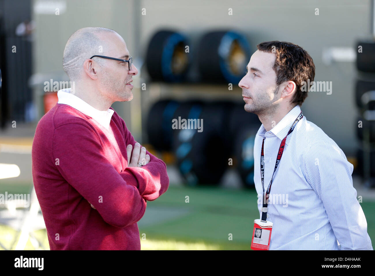 Melbourne, Australie. 14 mars 2013. Sport Automobile : Championnat du Monde de Formule 1 de la FIA 2013, Grand Prix d'Australie, Jacques Villeneuve (CAN) : dpa Crédit photo alliance / Alamy Live News Banque D'Images
