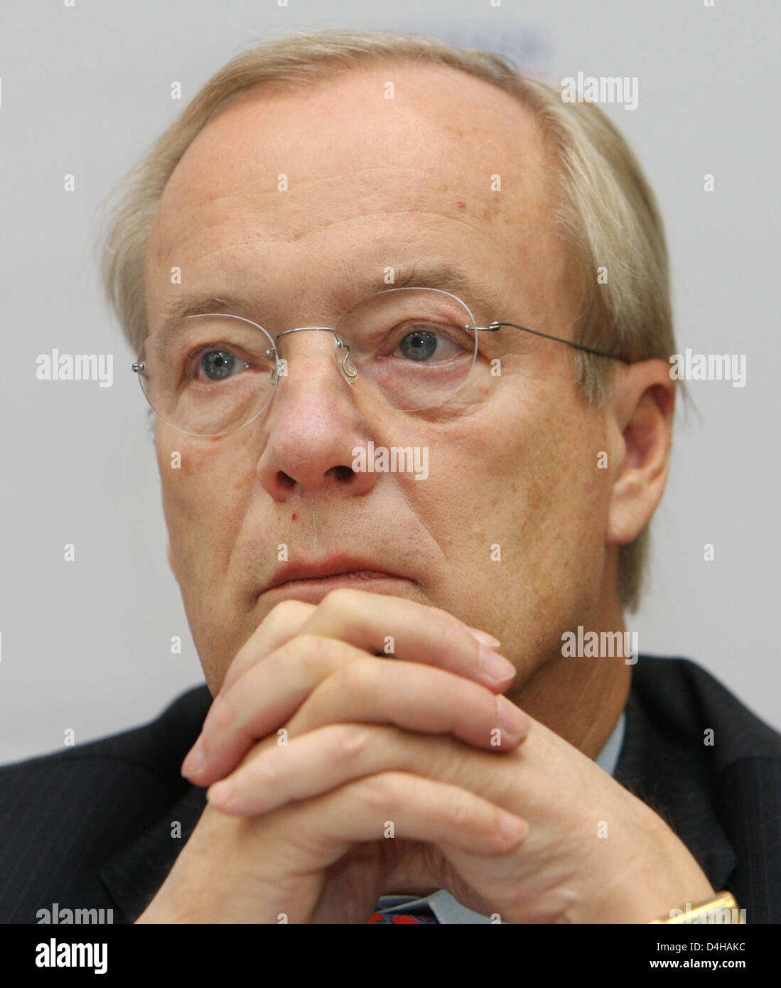 Lars Thunell, vice-président et chef de la Société financière internationale Washington, photographié au cours d'une conférence de presse en marge de la conférence "Euro Finances semaine ? À Francfort-sur-Main, Allemagne, 20 novembre 2008. Les banquiers et les politiciens ont discuté de la pertinence croissante de l'Asie pour l'économie mondiale. La Banque mondiale sur le thème du forum ?le siècle de l'Asie : Défis et chances ? La SLA Banque D'Images