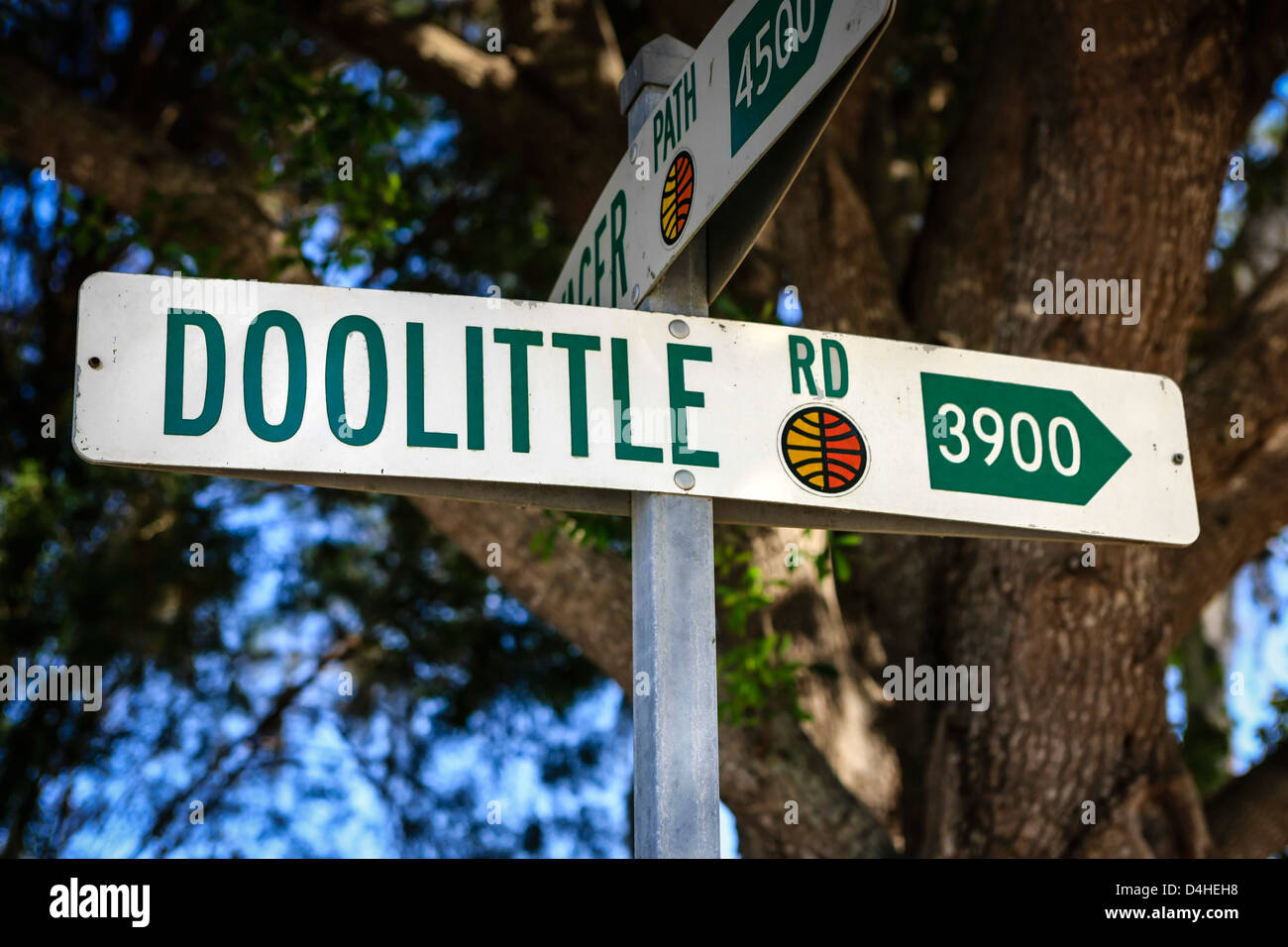 Doolittle Road sur le Sun n Fun d'aviation à Lakeland en Floride Banque D'Images
