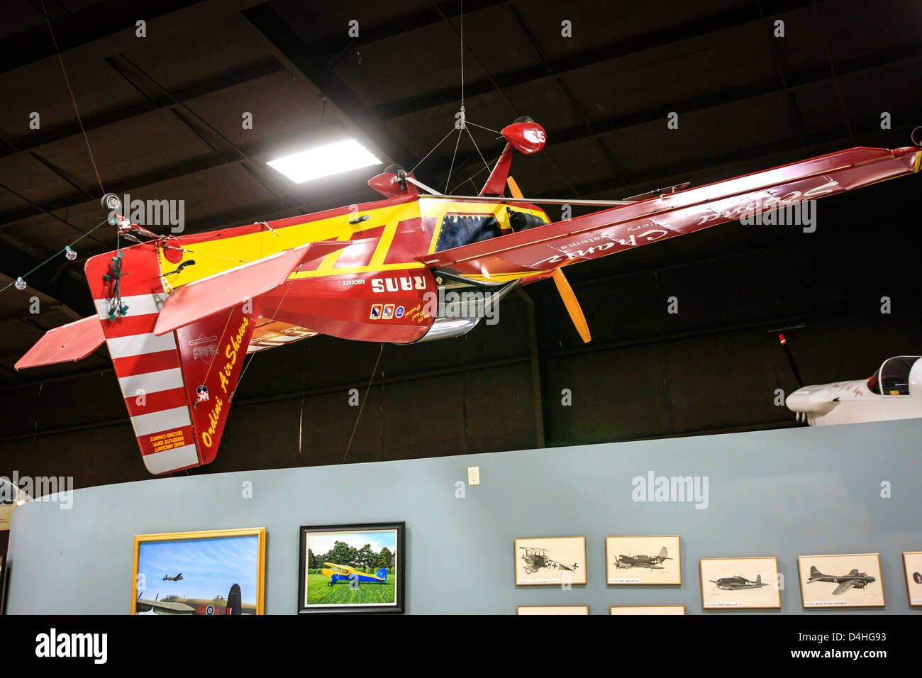 Un Rans S09 Racing avion à l'intérieur de la Floride Sun n Fun Air Museum à Lakeland Banque D'Images