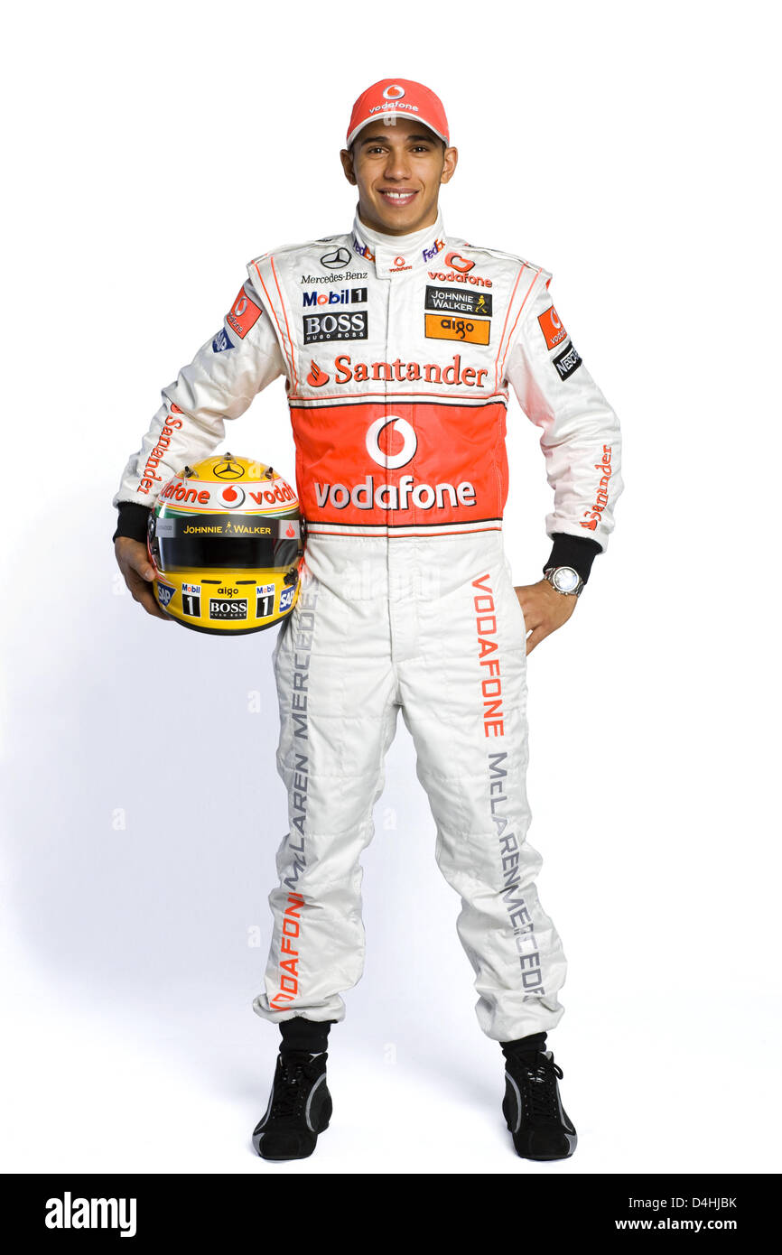 La pilote de Formule 1 Lewis Hamilton McLaren Mercedes de pose sur cette  photo non datée. Photo : McLaren Mercedes Photo Stock - Alamy