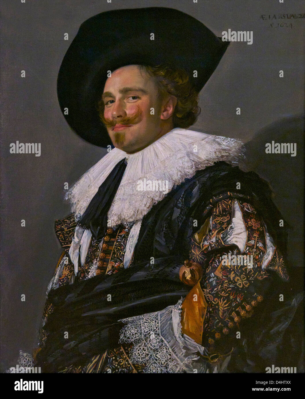 Laughing Cavalier, par Frans Hals, 1624, Wallace Collection, Londres, Angleterre, RU, FR Banque D'Images