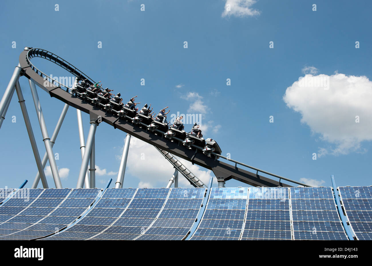 Rusr, l'Allemagne, la Silver Star à Europa Park Rust Banque D'Images