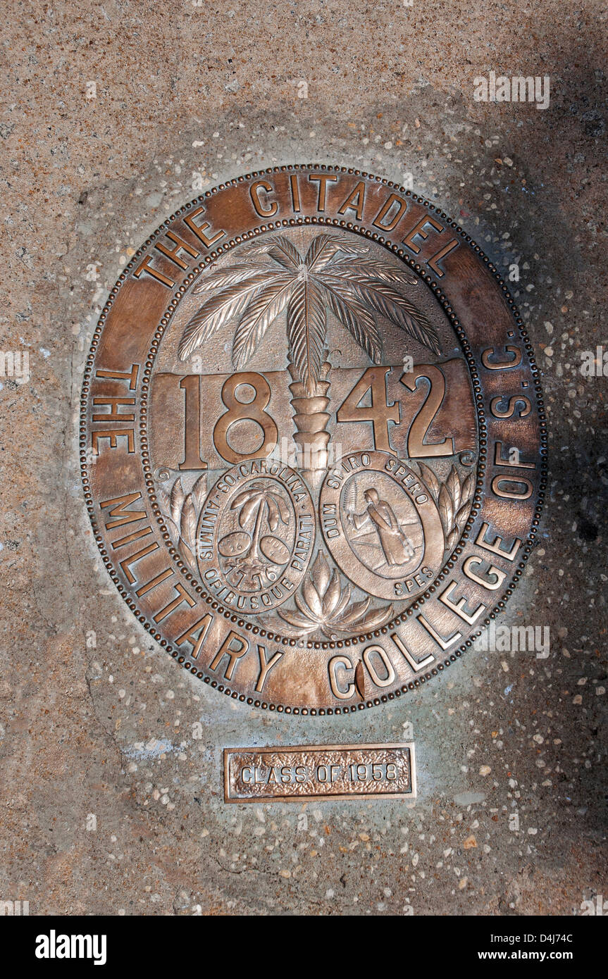 Le collège militaire de la Citadelle, Charleston, Caroline du Sud. Banque D'Images