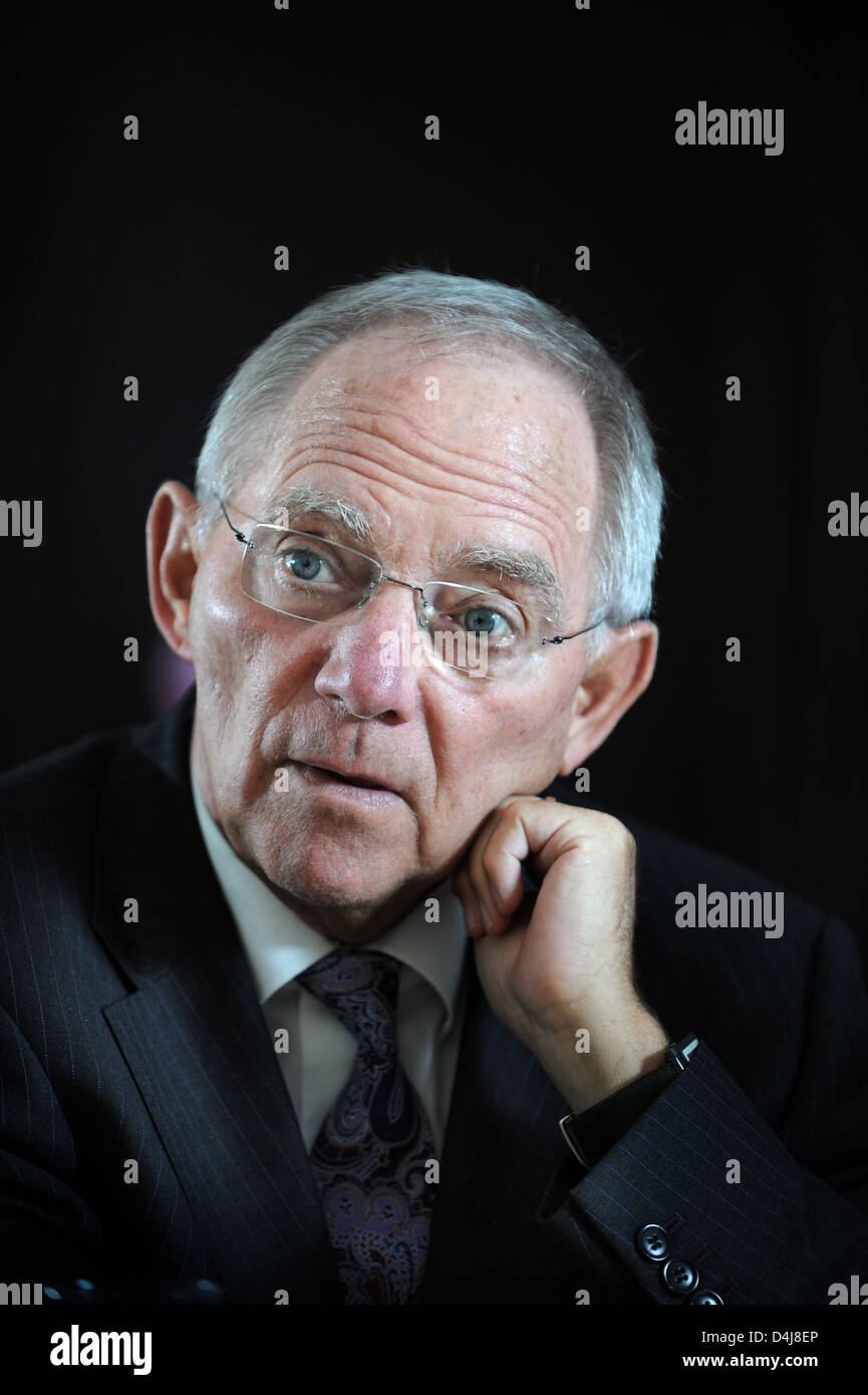 Berlin, Allemagne, le ministre des Finances, Wolfgang Schaeuble, CDU Banque D'Images