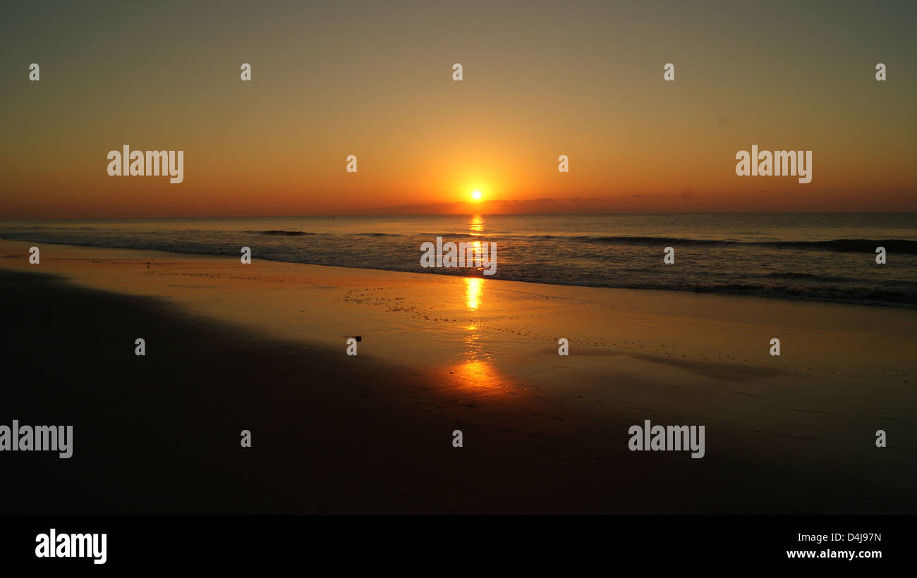 Lever du soleil à Myrtle Beach Banque D'Images