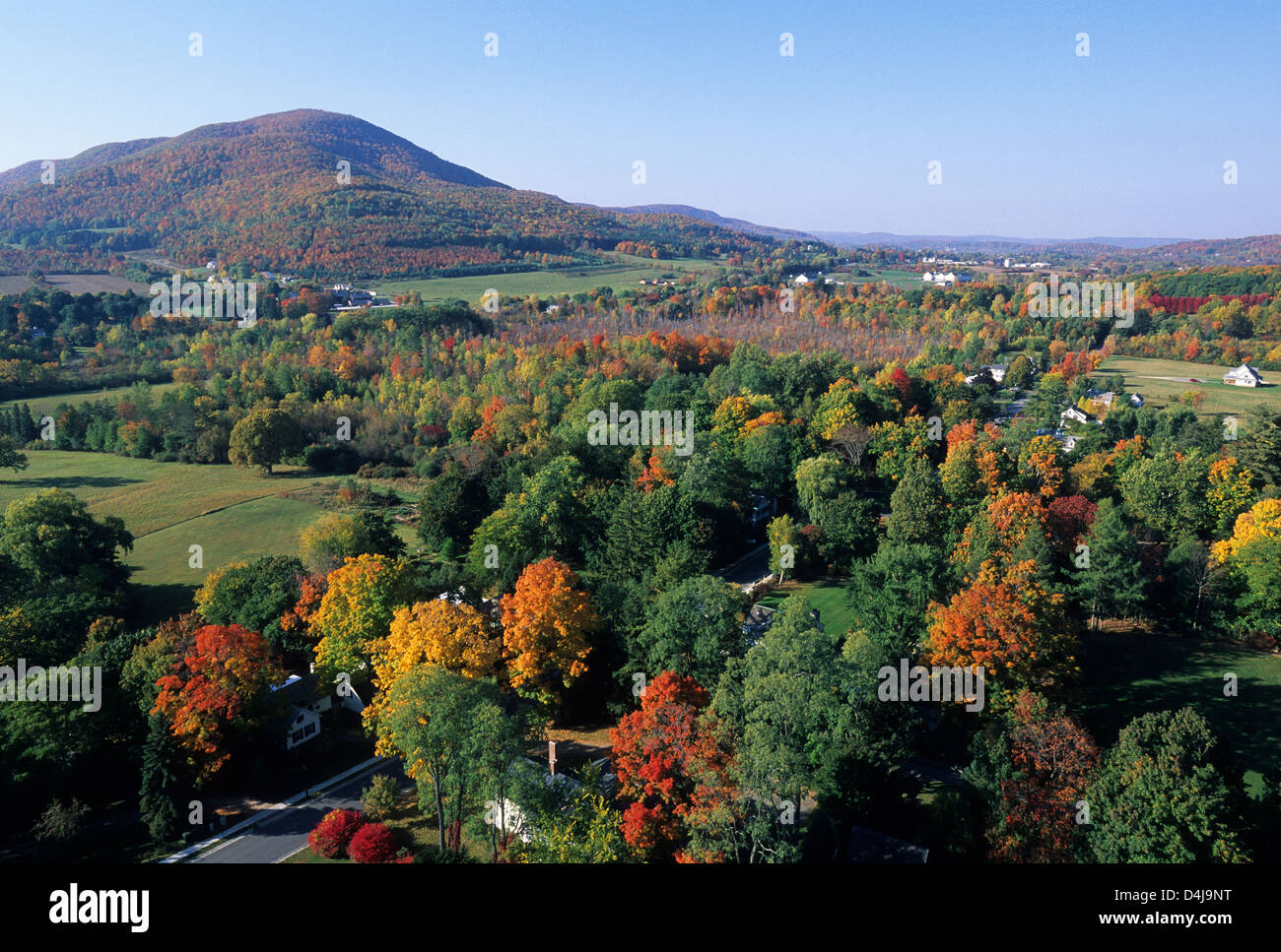 Bennington, Vermont Elk280-1550, vue du Monument de la bataille Banque D'Images