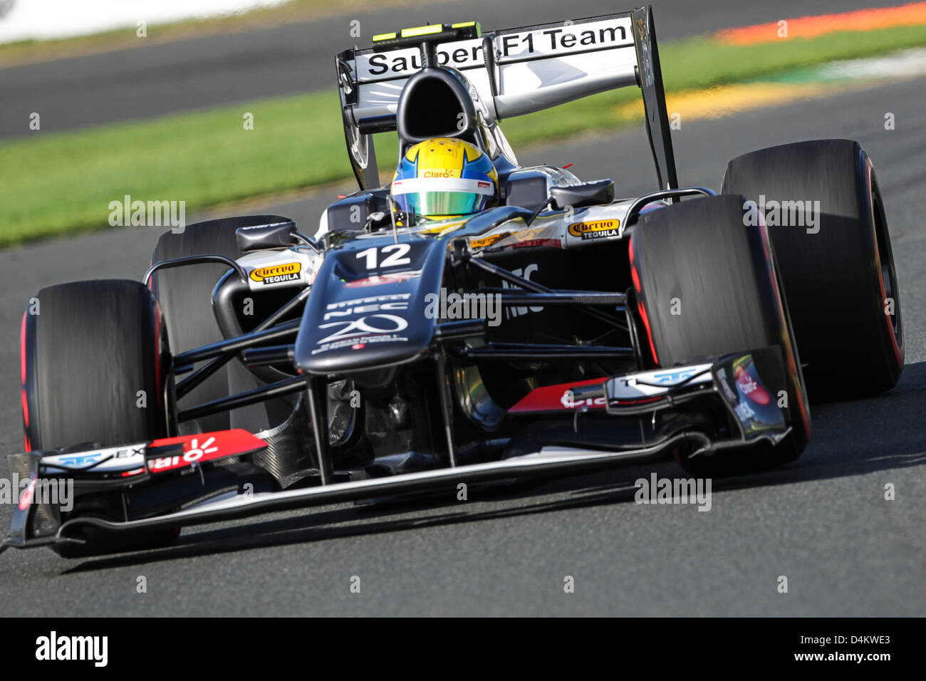 Melbourne, Australie. 15 mars 2013. Esteban Gutierrez (MEX), Sauber F1 Team - Championnat du Monde de Formule1 2013 - Round 01 à Melbourne Albert Park, Melbourne, Australie, vendredi 15 mars 2013. Dpa : Crédit photo alliance / Alamy Live News Banque D'Images