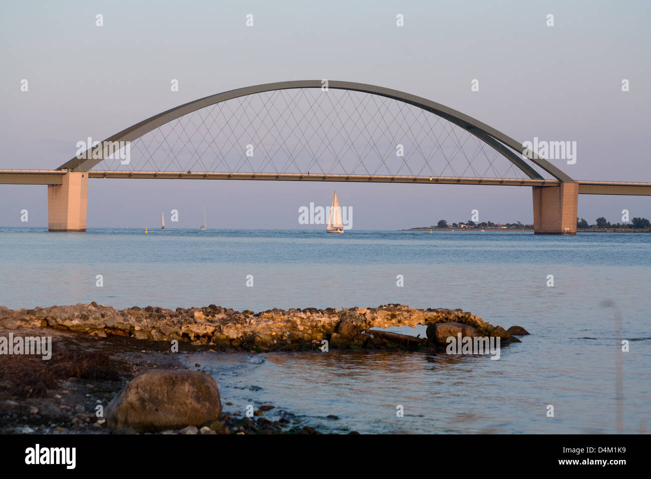 Strukkamphuk, l'Allemagne, le pont de Fehmarn Sund Strukkamphuk Banque D'Images