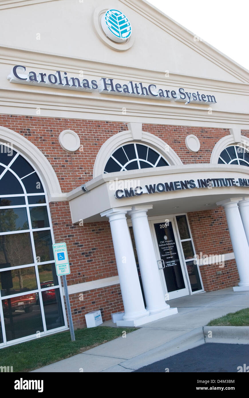 Système de soins de santé Carolines Pineville bâtiment NC USA. Banque D'Images