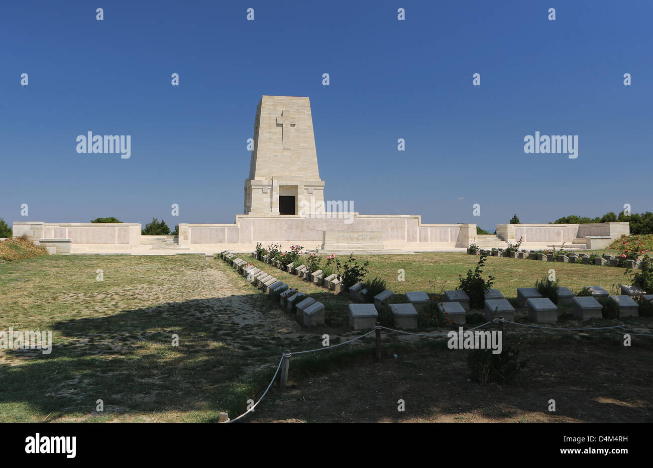 Cimetière du Commonwealth de Lone Pine, Turquie Banque D'Images